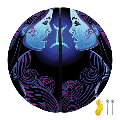 Gemini And Astrological Signs Print Basketball