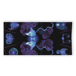 Gemini And Astrological Signs Print Beach Towel