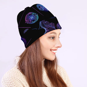 Gemini And Astrological Signs Print Beanie