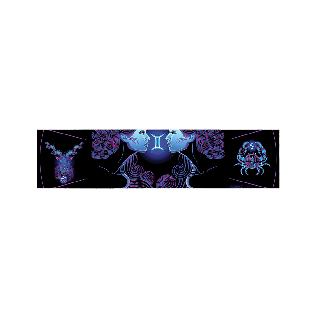 Gemini And Astrological Signs Print Bed Runner