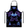Gemini And Astrological Signs Print Bib Apron With Pocket