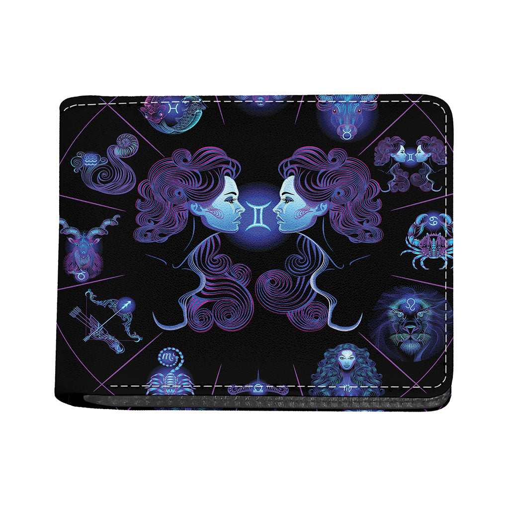 Gemini And Astrological Signs Print Bifold Wallet