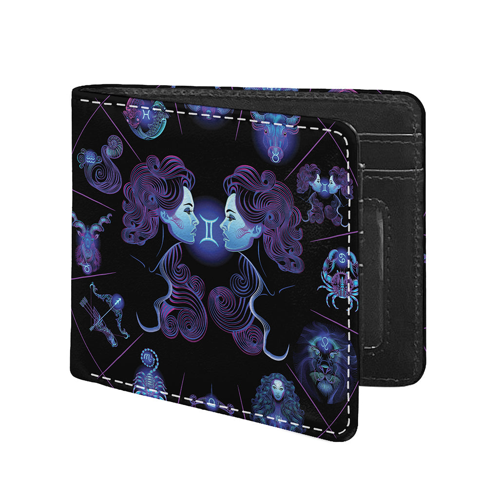 Gemini And Astrological Signs Print Bifold Wallet