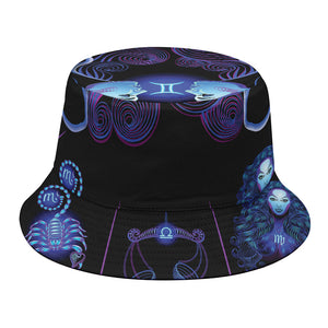 Gemini And Astrological Signs Print Bucket Hat