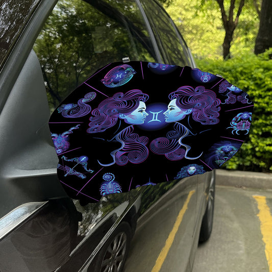Gemini And Astrological Signs Print Car Side Mirror Covers