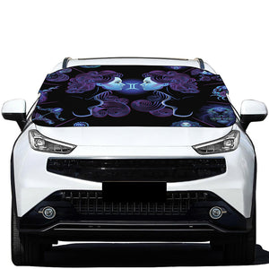 Gemini And Astrological Signs Print Car Windshield Snow Cover