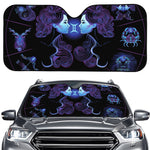 Gemini And Astrological Signs Print Car Windshield Sun Shade