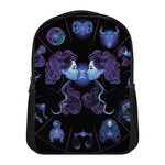 Gemini And Astrological Signs Print Casual Backpack