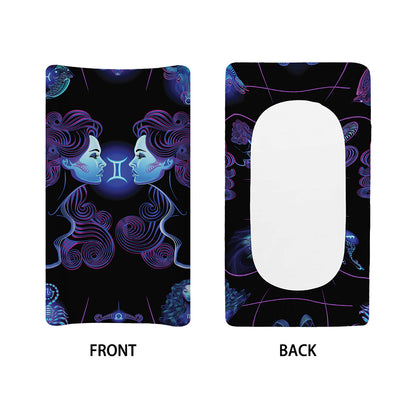 Gemini And Astrological Signs Print Changing Pad Cover