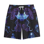 Gemini And Astrological Signs Print Cotton Shorts