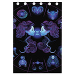Gemini And Astrological Signs Print Curtain