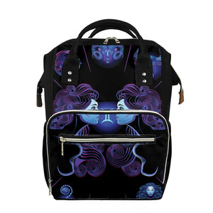 Gemini And Astrological Signs Print Diaper Bag