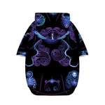 Gemini And Astrological Signs Print Dog Zip Up Hoodie