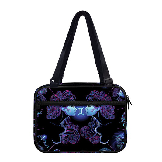 Gemini And Astrological Signs Print Double Strap Bible Bag