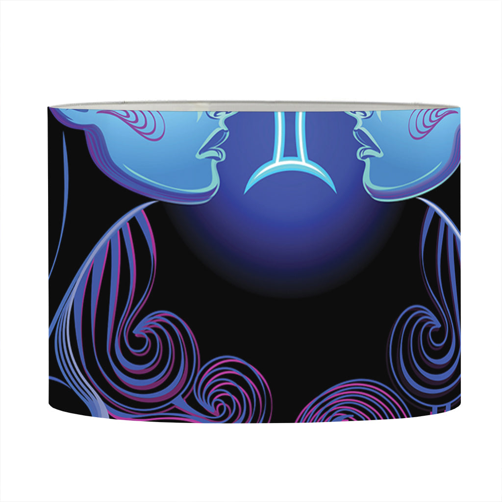 Gemini And Astrological Signs Print Drum Lamp Shade