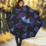 Gemini And Astrological Signs Print Foldable Umbrella