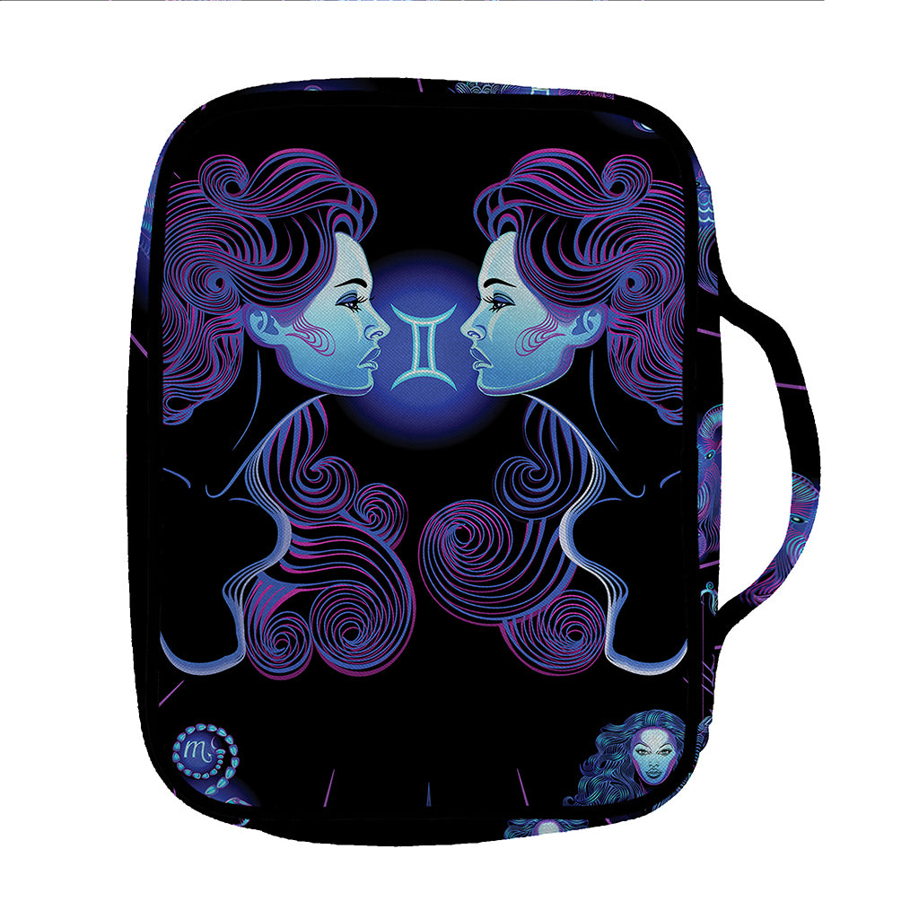 Gemini And Astrological Signs Print Front Pocket Bible Bag