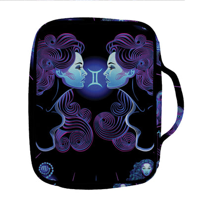 Gemini And Astrological Signs Print Front Pocket Bible Bag