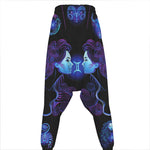 Gemini And Astrological Signs Print Hammer Pants