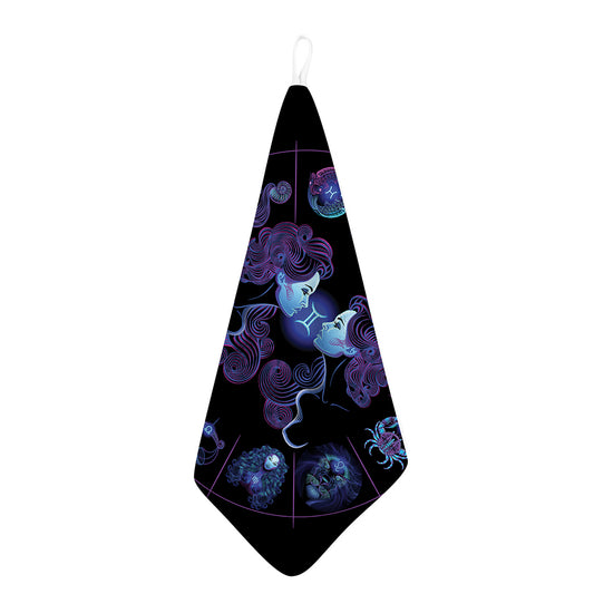 Gemini And Astrological Signs Print Hand Towel