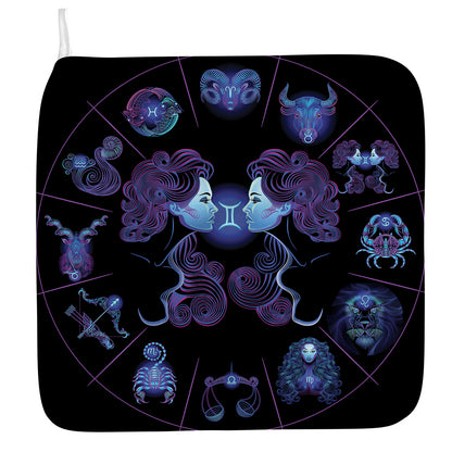 Gemini And Astrological Signs Print Hand Towel
