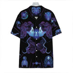 Gemini And Astrological Signs Print Hawaiian Shirt