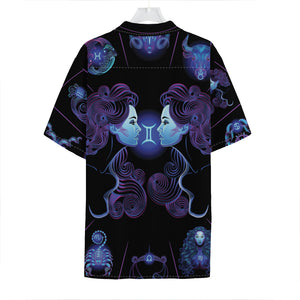 Gemini And Astrological Signs Print Hawaiian Shirt