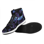 Gemini And Astrological Signs Print High Top Leather Sneakers