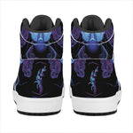 Gemini And Astrological Signs Print High Top Leather Sneakers