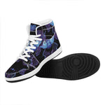 Gemini And Astrological Signs Print High Top Leather Sneakers