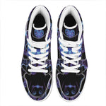 Gemini And Astrological Signs Print High Top Leather Sneakers