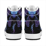 Gemini And Astrological Signs Print High Top Leather Sneakers