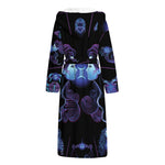 Gemini And Astrological Signs Print Hooded Bathrobe