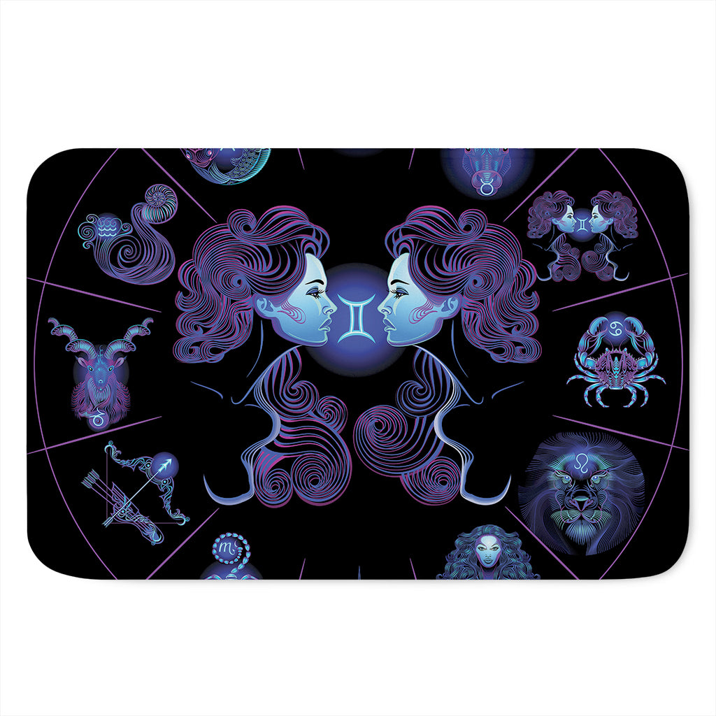 Gemini And Astrological Signs Print Indoor Door Mat