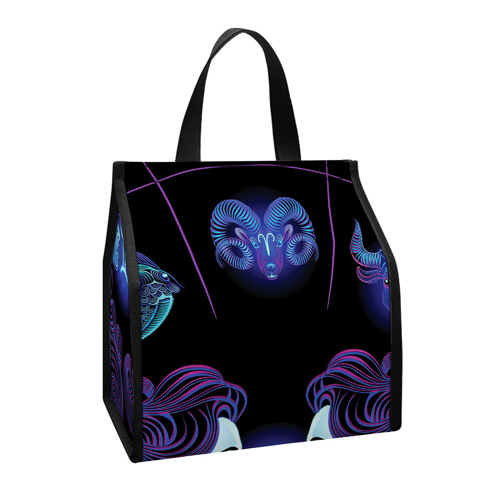 Gemini And Astrological Signs Print Insulated Lunch Tote