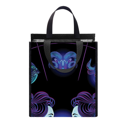 Gemini And Astrological Signs Print Insulated Lunch Tote