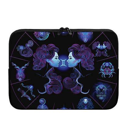 Gemini And Astrological Signs Print Laptop Sleeve