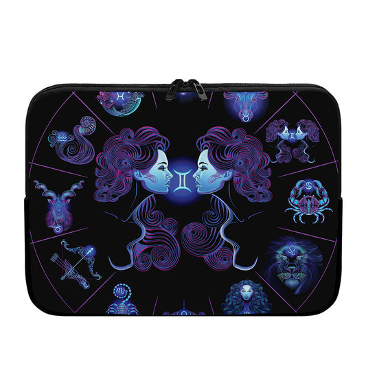 Gemini And Astrological Signs Print Laptop Sleeve