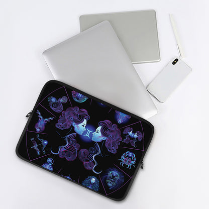 Gemini And Astrological Signs Print Laptop Sleeve