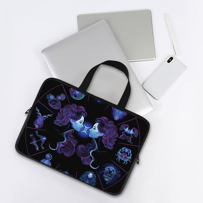 Gemini And Astrological Signs Print Laptop Sleeve With Handle
