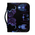 Gemini And Astrological Signs Print Leather Bible Cover