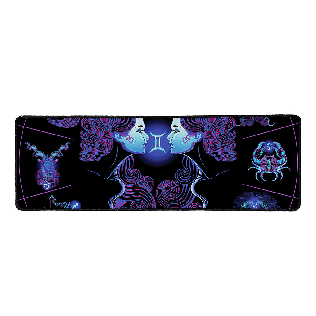 Gemini And Astrological Signs Print Long Kitchen Mat