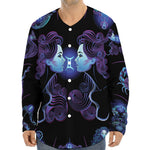 Gemini And Astrological Signs Print Long Sleeve Baseball Jersey