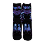 Gemini And Astrological Signs Print Long Socks