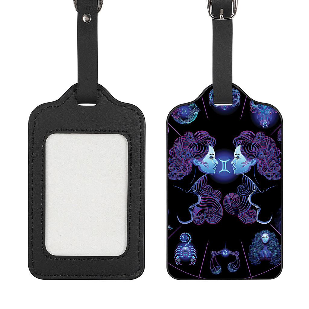 Gemini And Astrological Signs Print Luggage Tag