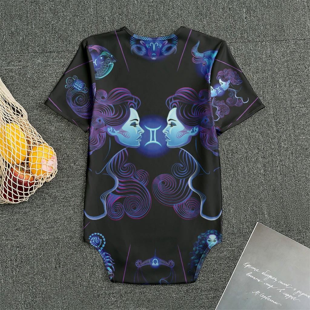 Gemini And Astrological Signs Print Men's Bodysuit