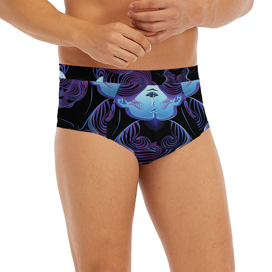 Gemini And Astrological Signs Print Men's Briefs