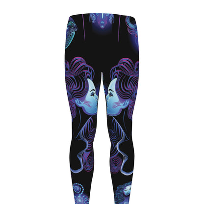 Gemini And Astrological Signs Print Men's leggings