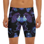 Gemini And Astrological Signs Print Men's Long Boxer Briefs