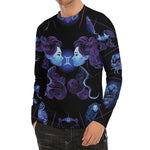 Gemini And Astrological Signs Print Men's Long Sleeve Rash Guard